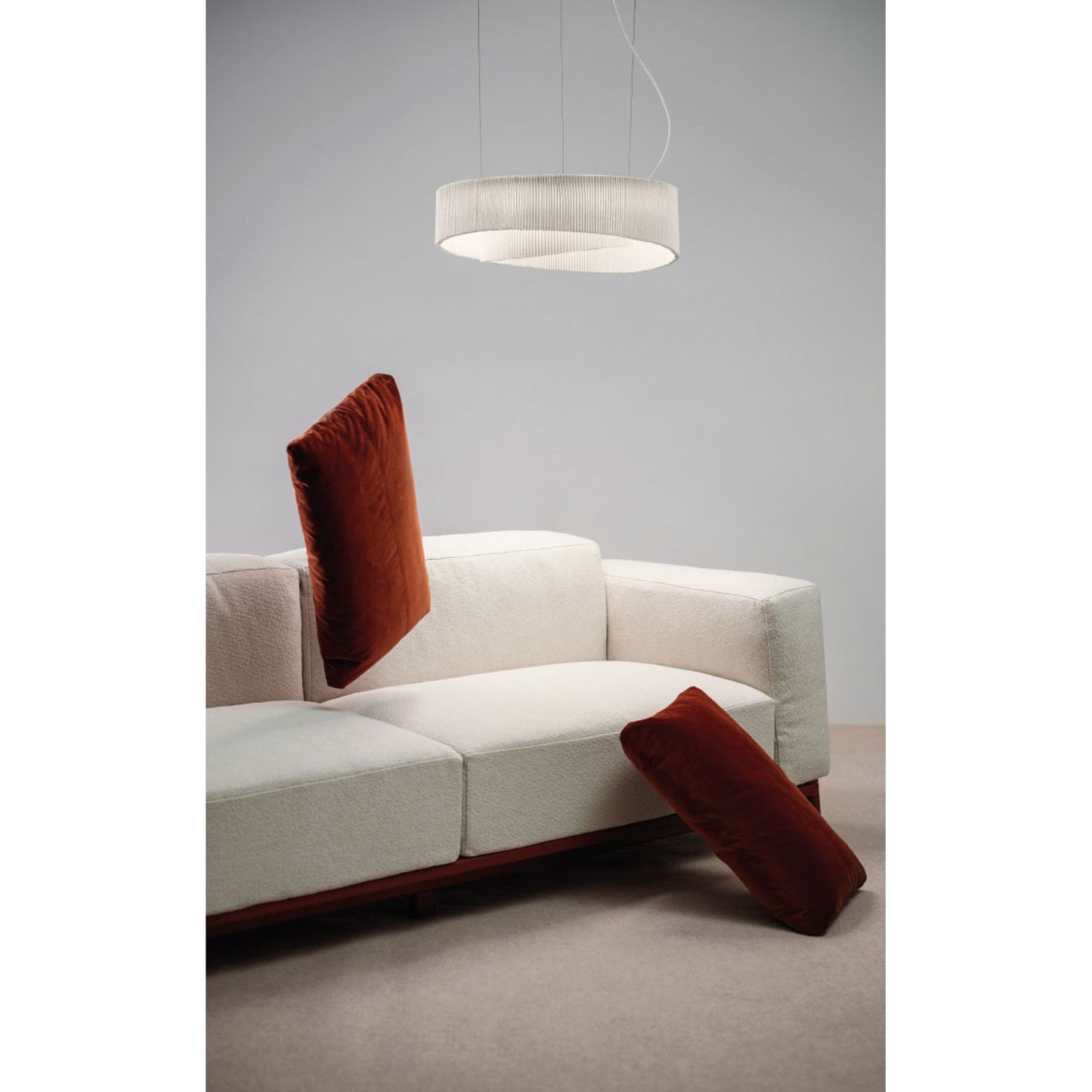 Anel LED Pendant in White