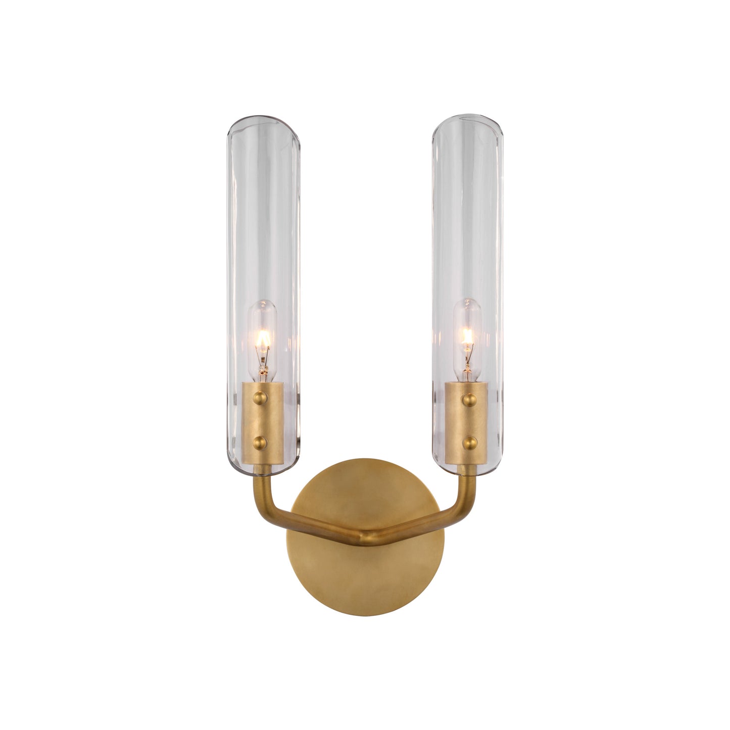 Casoria 14" Double Sconce with Clear Glass