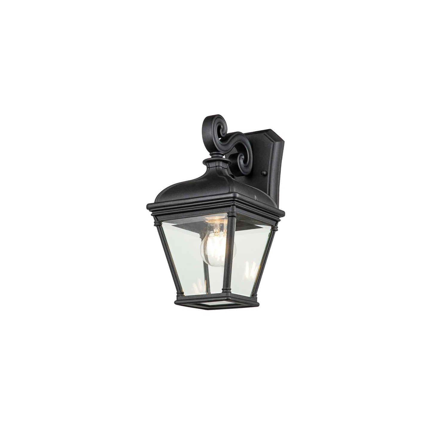 Bayview 1-Light Wall Lantern in Black