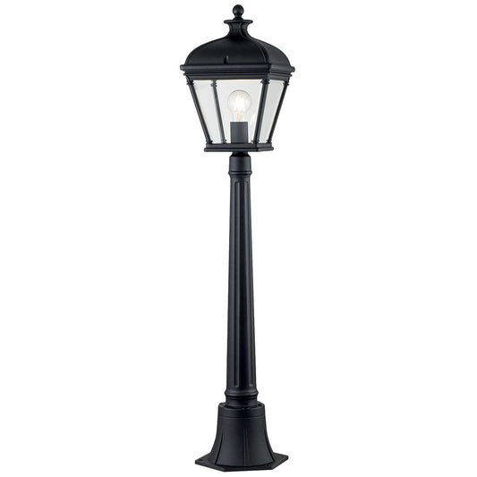 Bayview 1-Light Medium Pillar Lantern in Black