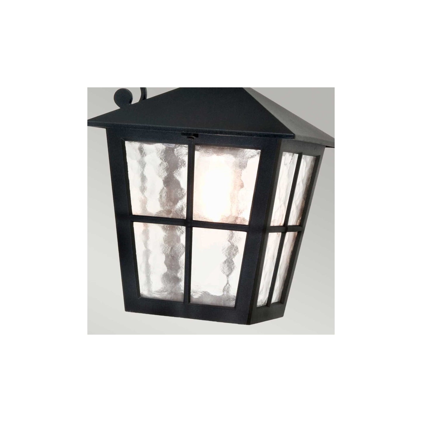 Canterbury 1-Light Wall Down Lantern in Black