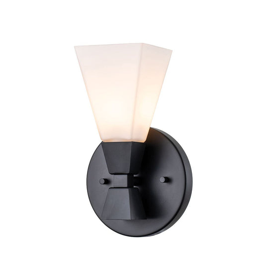 Bowtie 1lt Wall Light in Matt Black