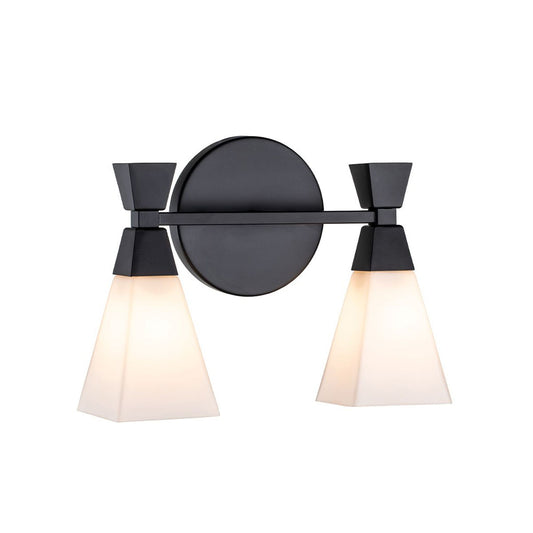 Bowtie 2lt Wall Light in Matt Black