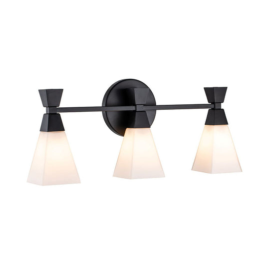 Bowtie 3lt Wall Light in Matt Black