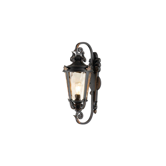 Baltimore 1-Light Wall Lantern in Weathered Bronze