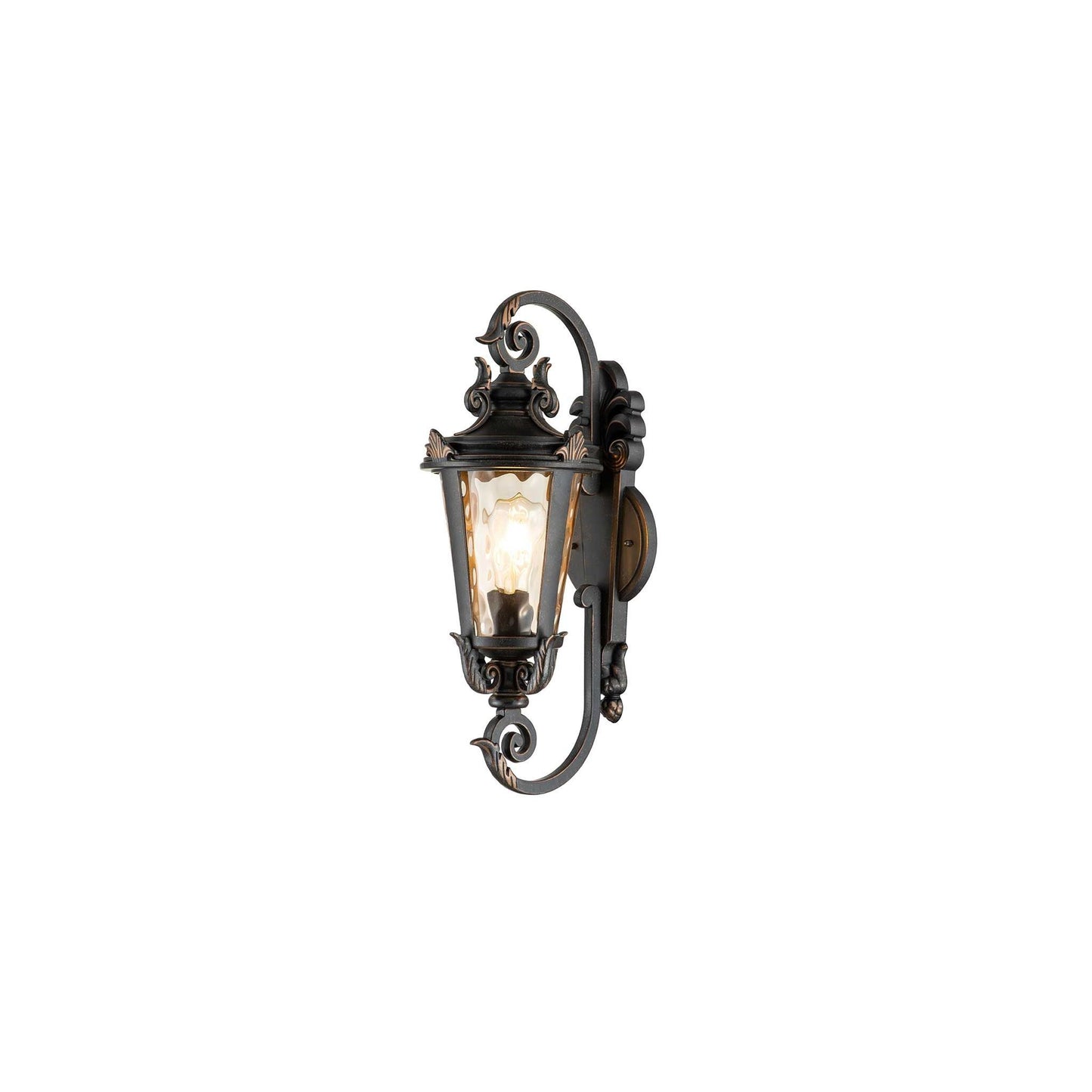 Baltimore 1-Light Wall Lantern in Weathered Bronze