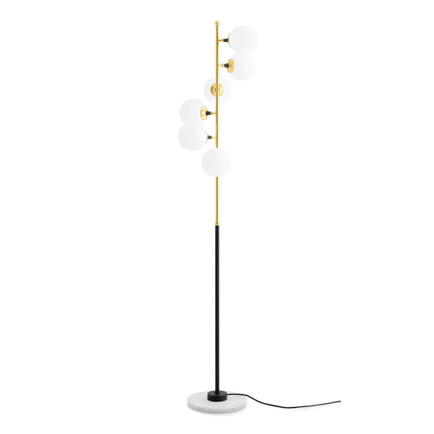 Galassia Floor Lamp in Gold & White