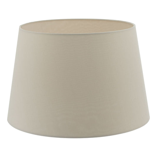 Cezanne 45cm Faux Silk Tapered Drum Shade in Taupe