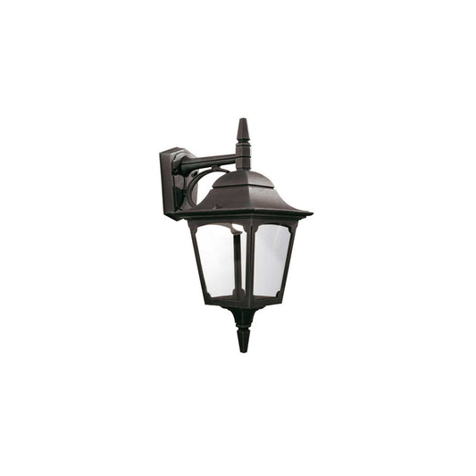 Chapel 1-Light Down Wall Lantern in Black