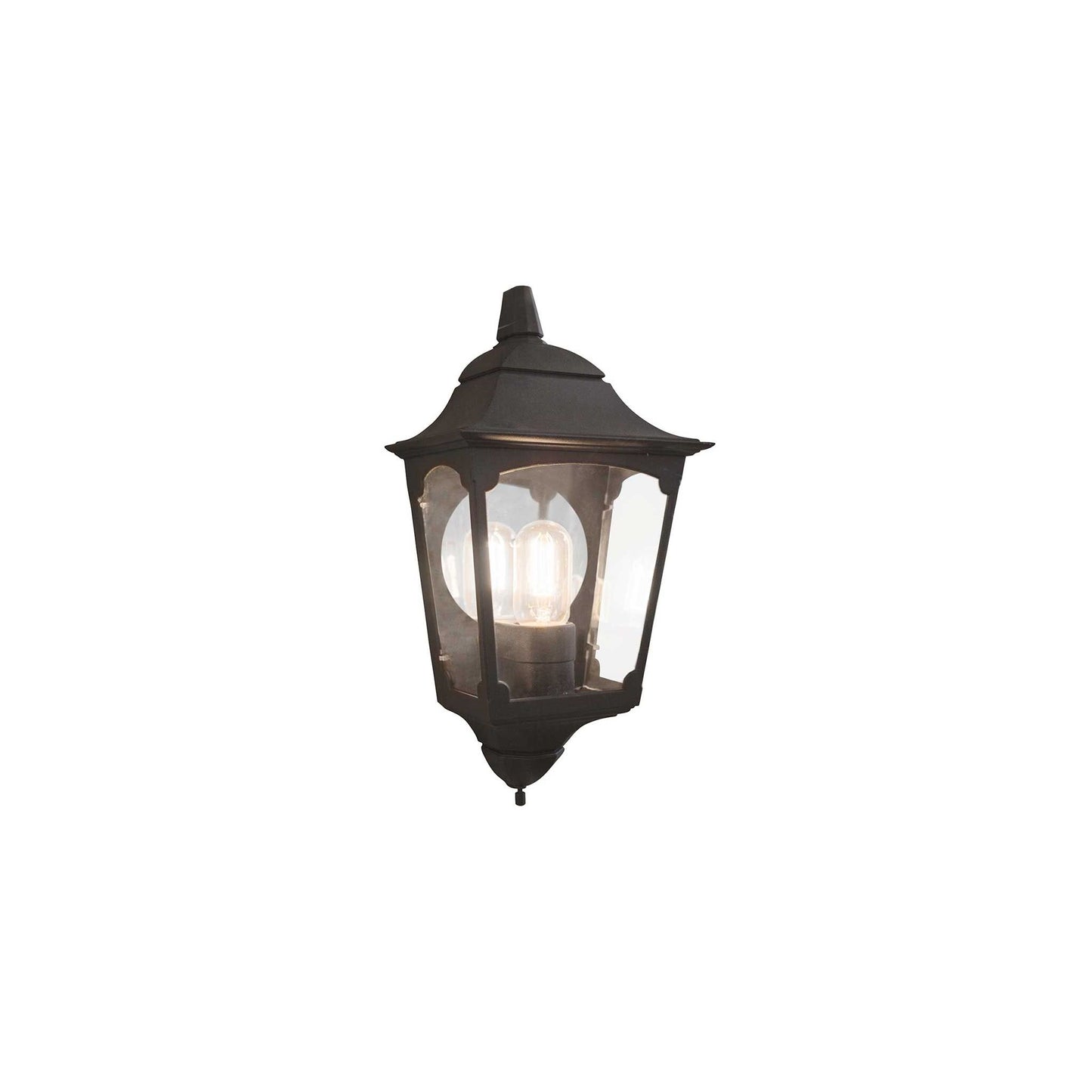 Chapel 1-Light Half Wall Lantern in Black