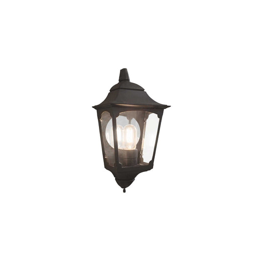 Chapel 1-Light Half Wall Lantern in Black