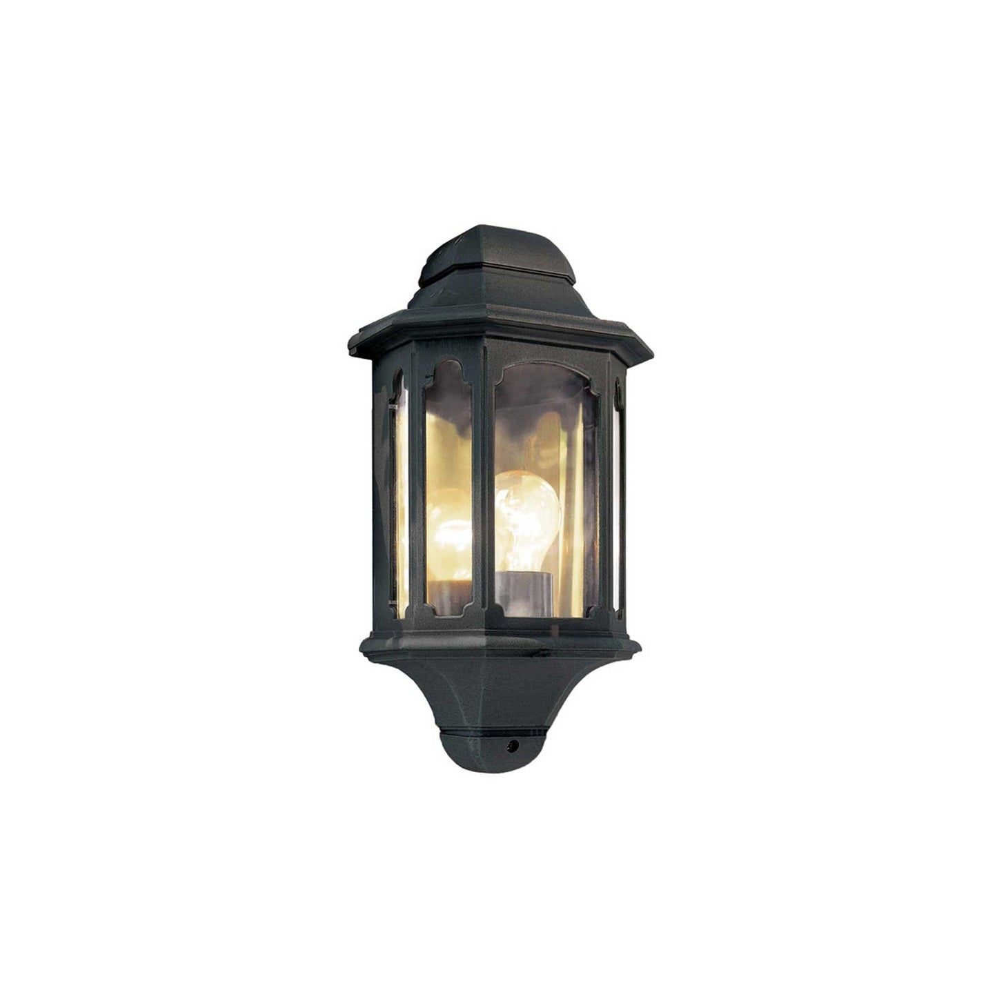 Chapel 1-Light Half Lantern in Black