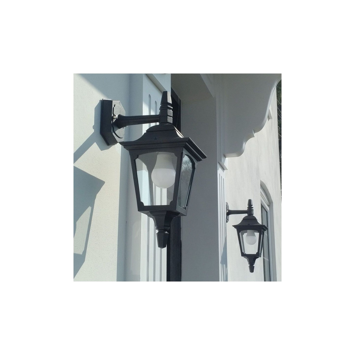 Chapel 1-Light Down Wall Lantern in Black