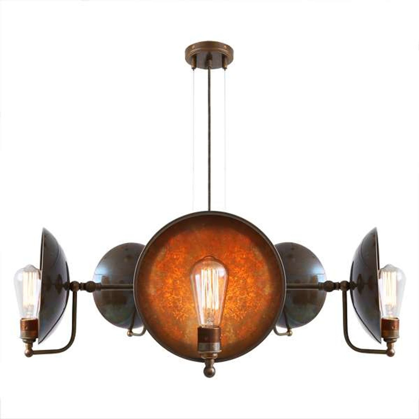 Chulainn B 5-Arm Chandelier with Industrial Dish