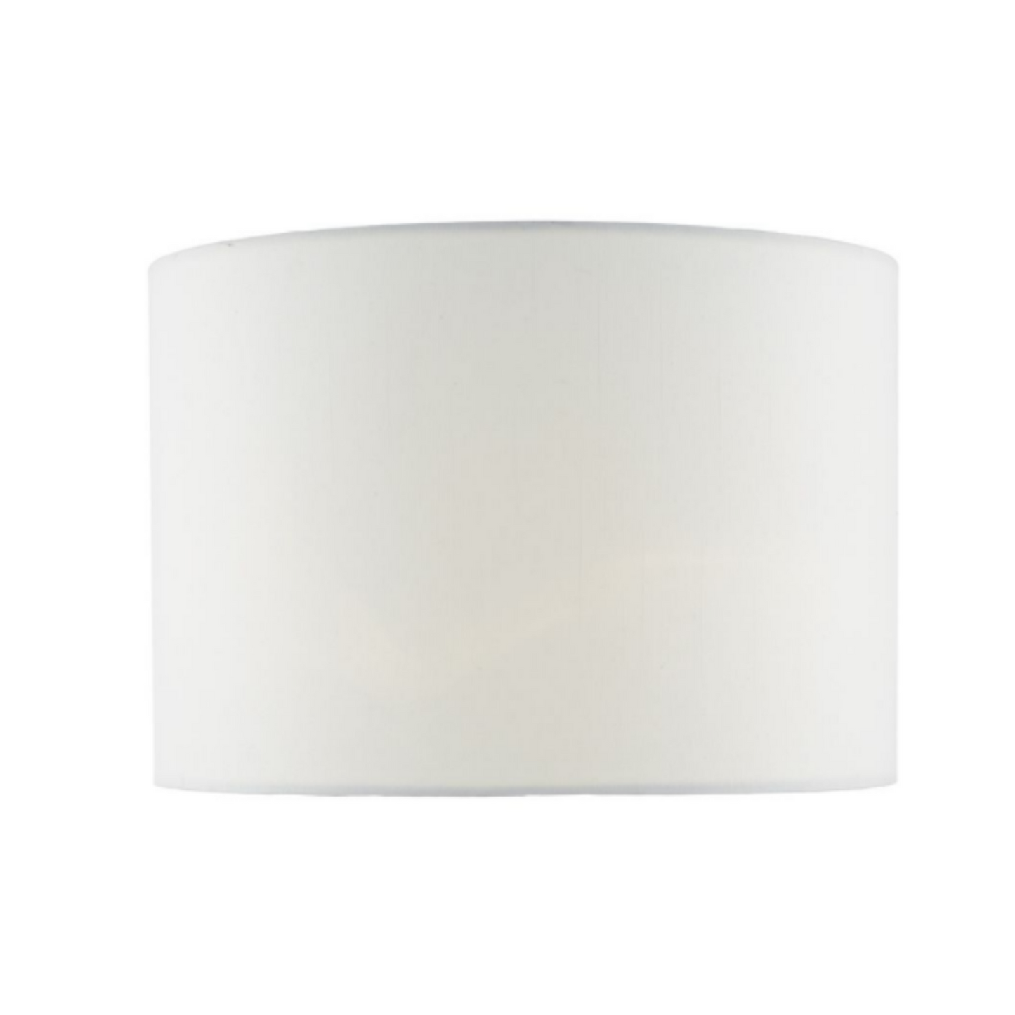 Ciara 33cm Linen Drum Shade in White