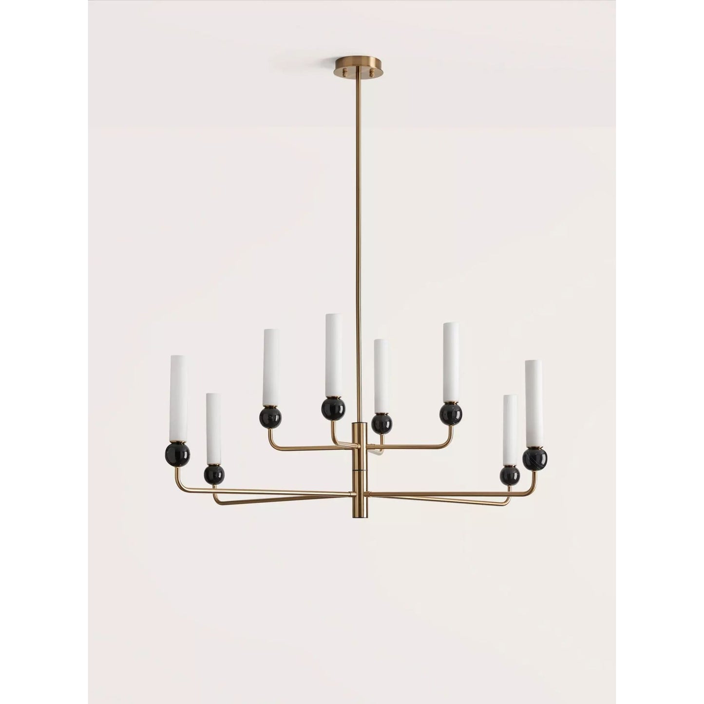 Delie 8-Light Chandelier with Opal Glass