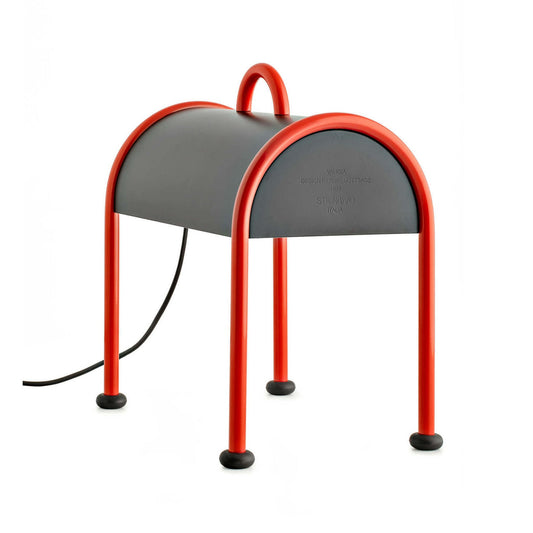 Valigia Table & Floor Lamp in Black & Red