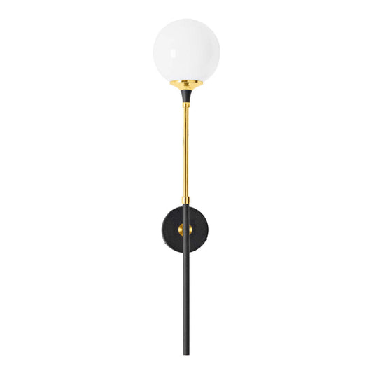 Galassia Single Wall Light in Gold & White