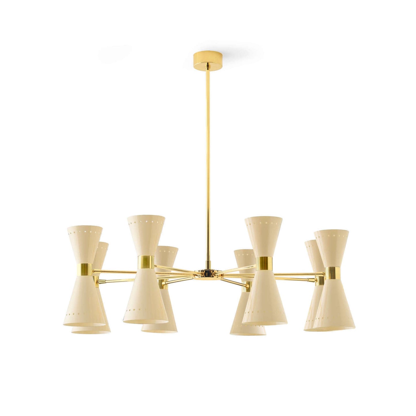 Megafono Ø99cm Pendant Chandelier in Gold