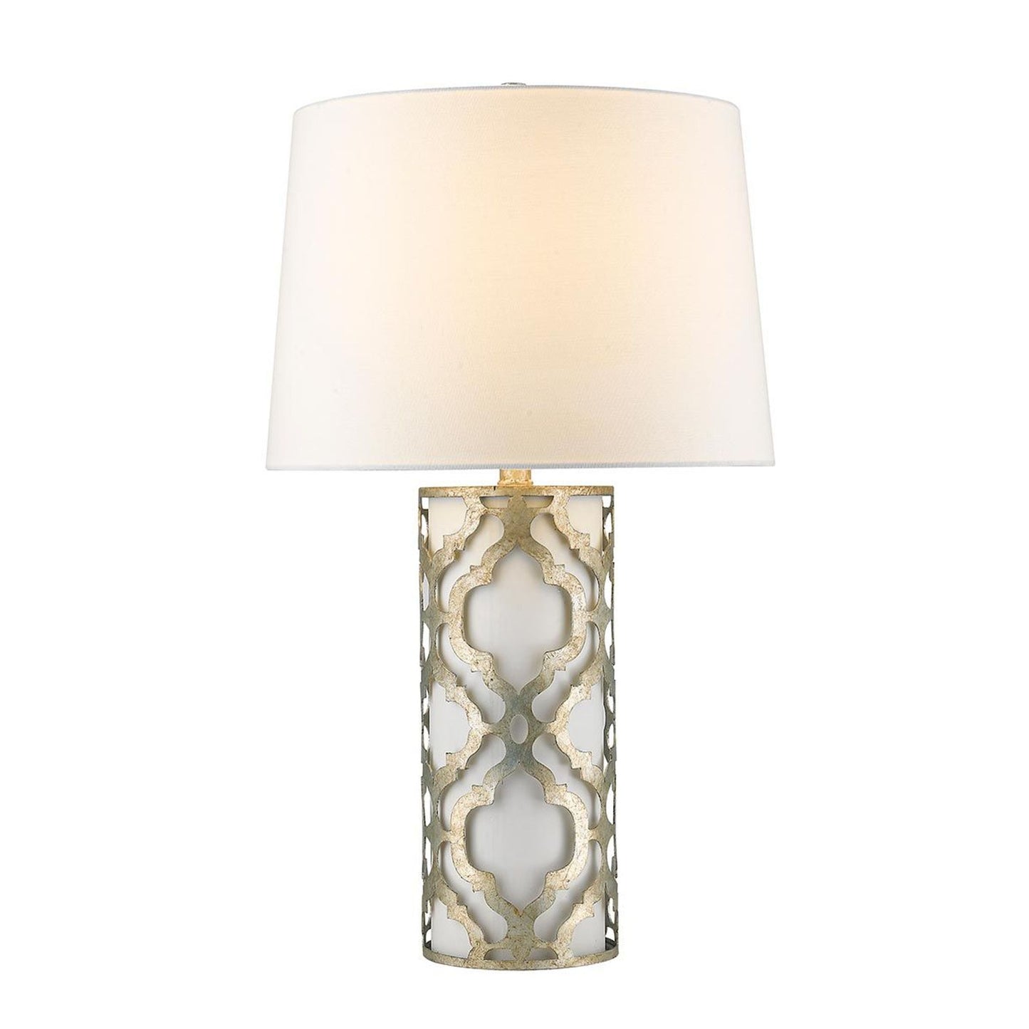 Arabella 1-Light Table Lamp with White Shade