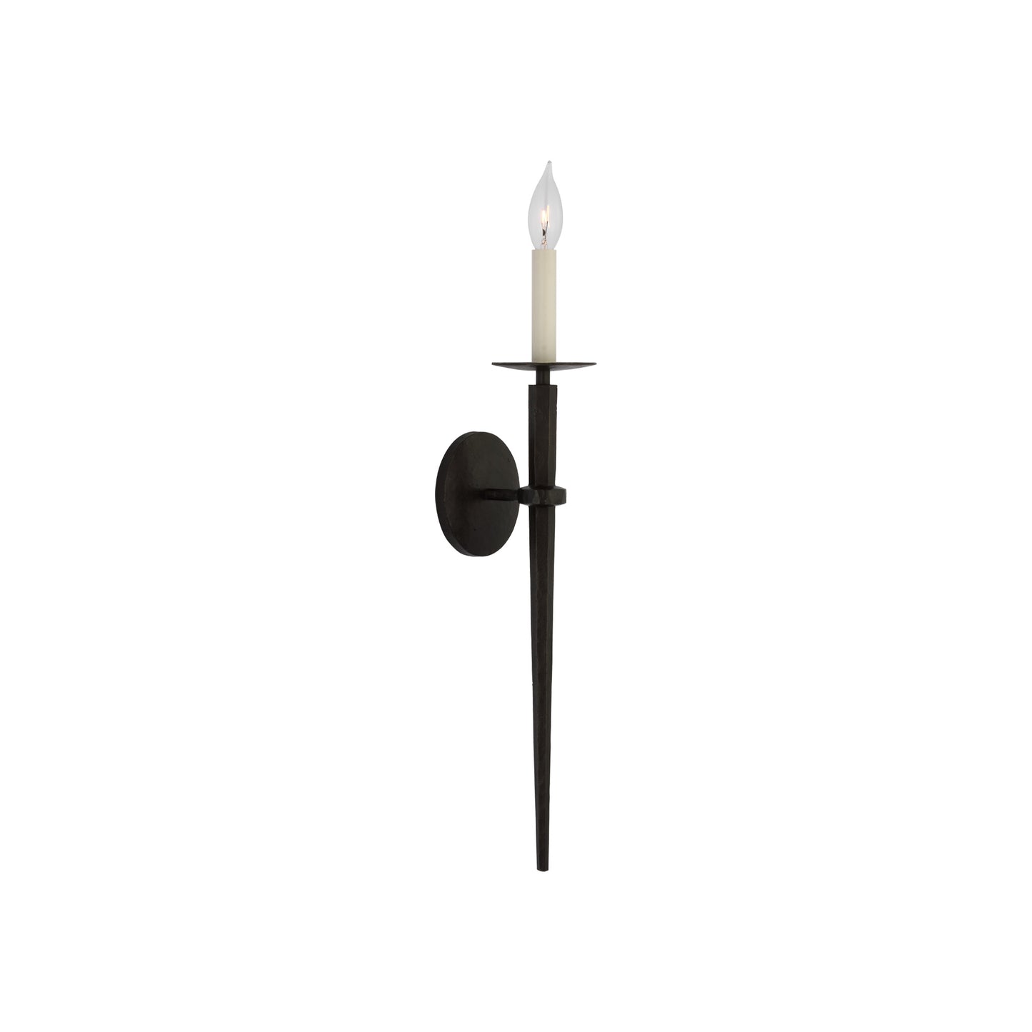 Arnav Large Torch Sconce in Aged Iron