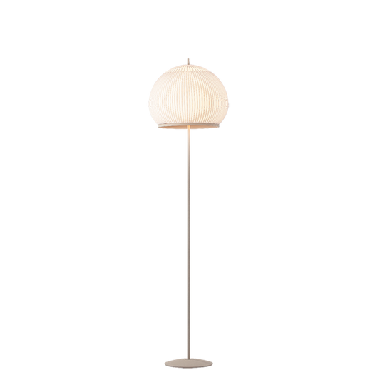 Knit Floor Lamp in Beige