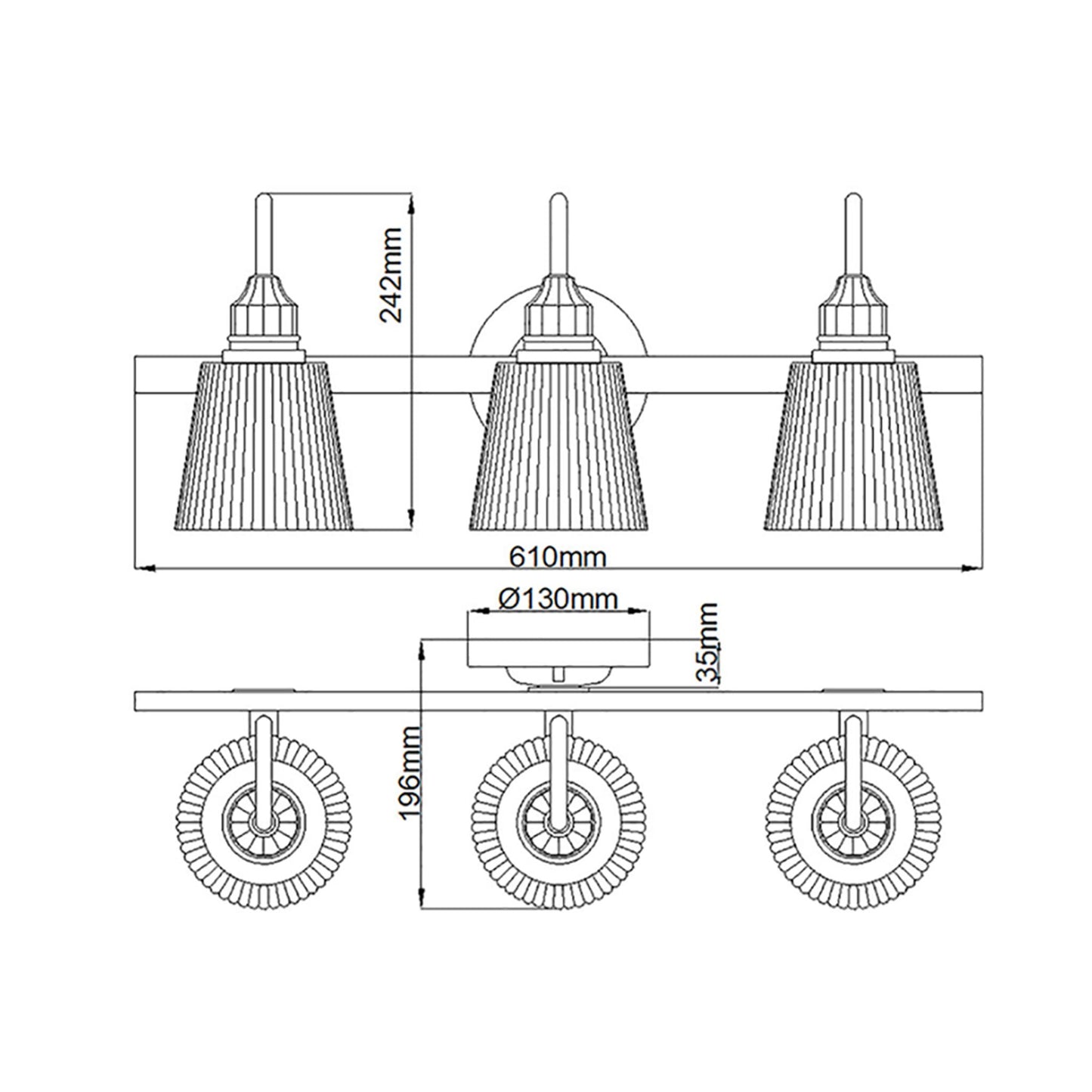 Addison 3-Light Wall Light