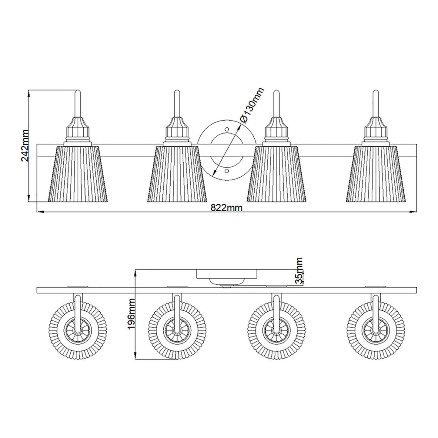 Addison 4-Light Wall Light