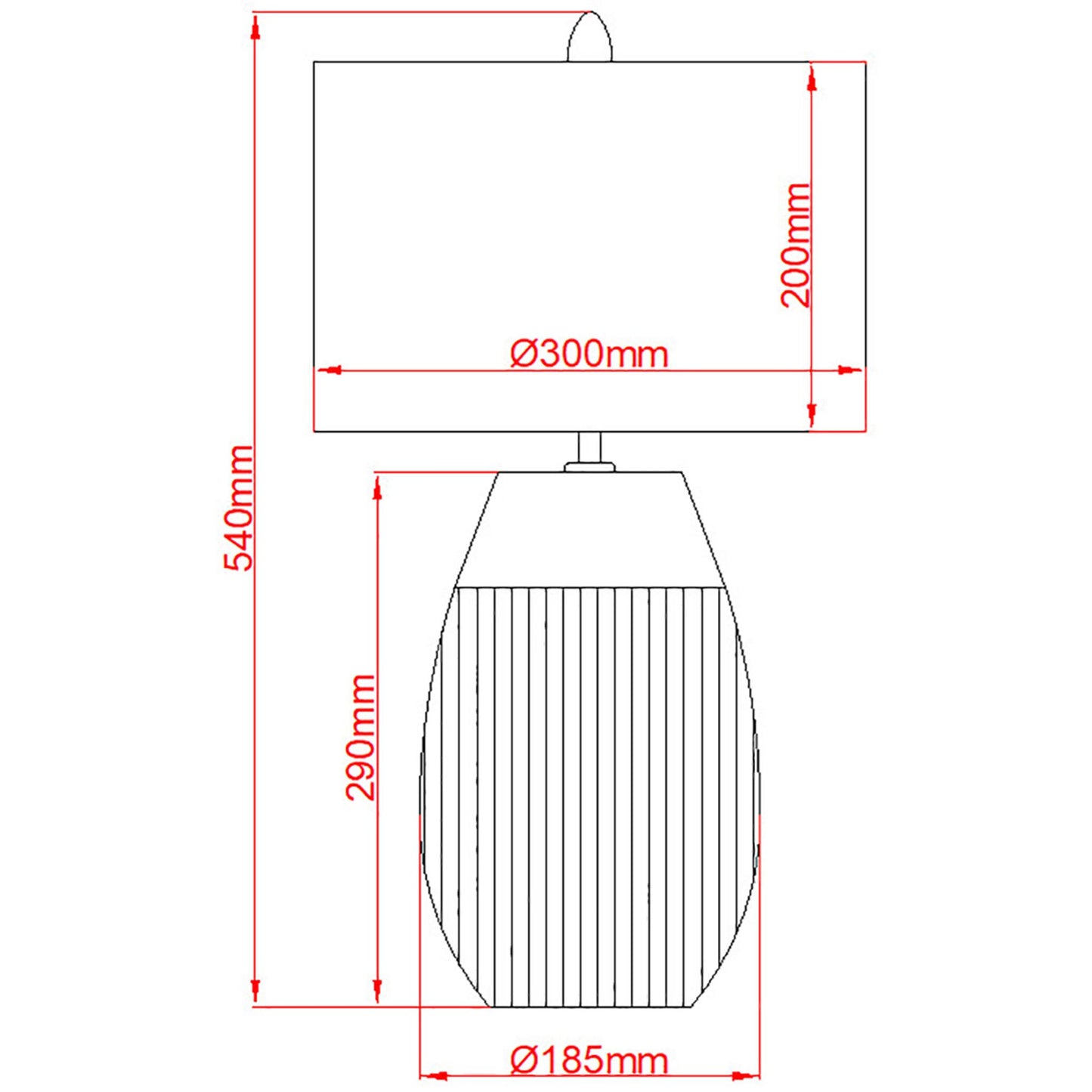 Harrow 1-Light Table Lamp in Silver