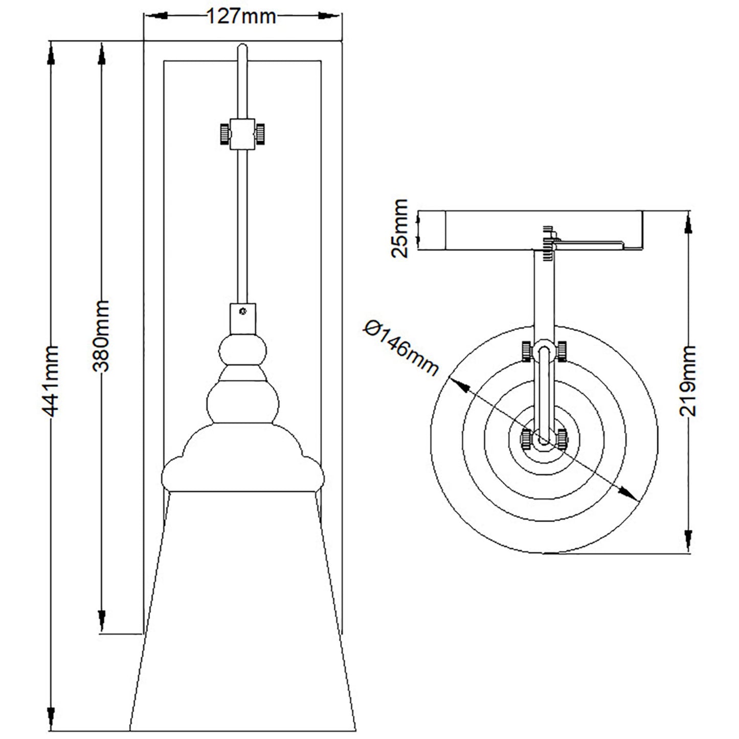 Loras 1-Light Wall Light in Chrome