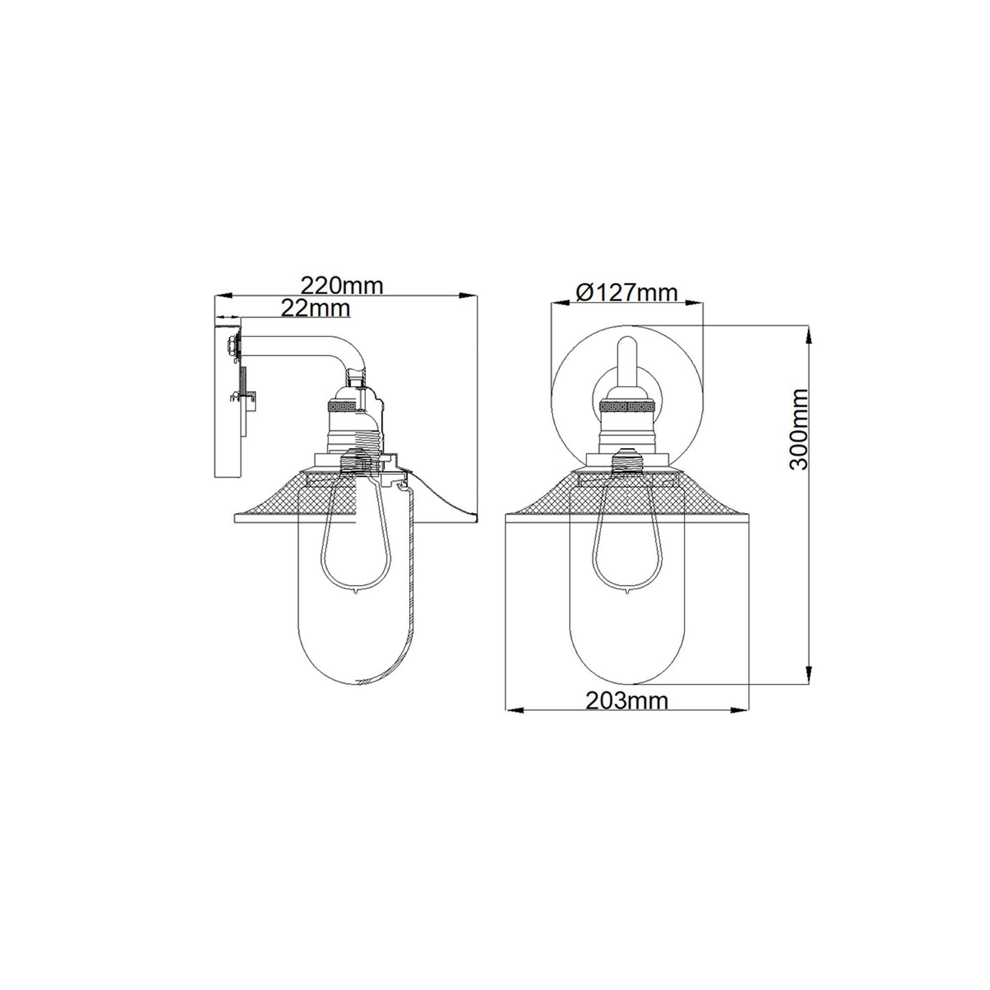 Rigby 1-Light Wall Light