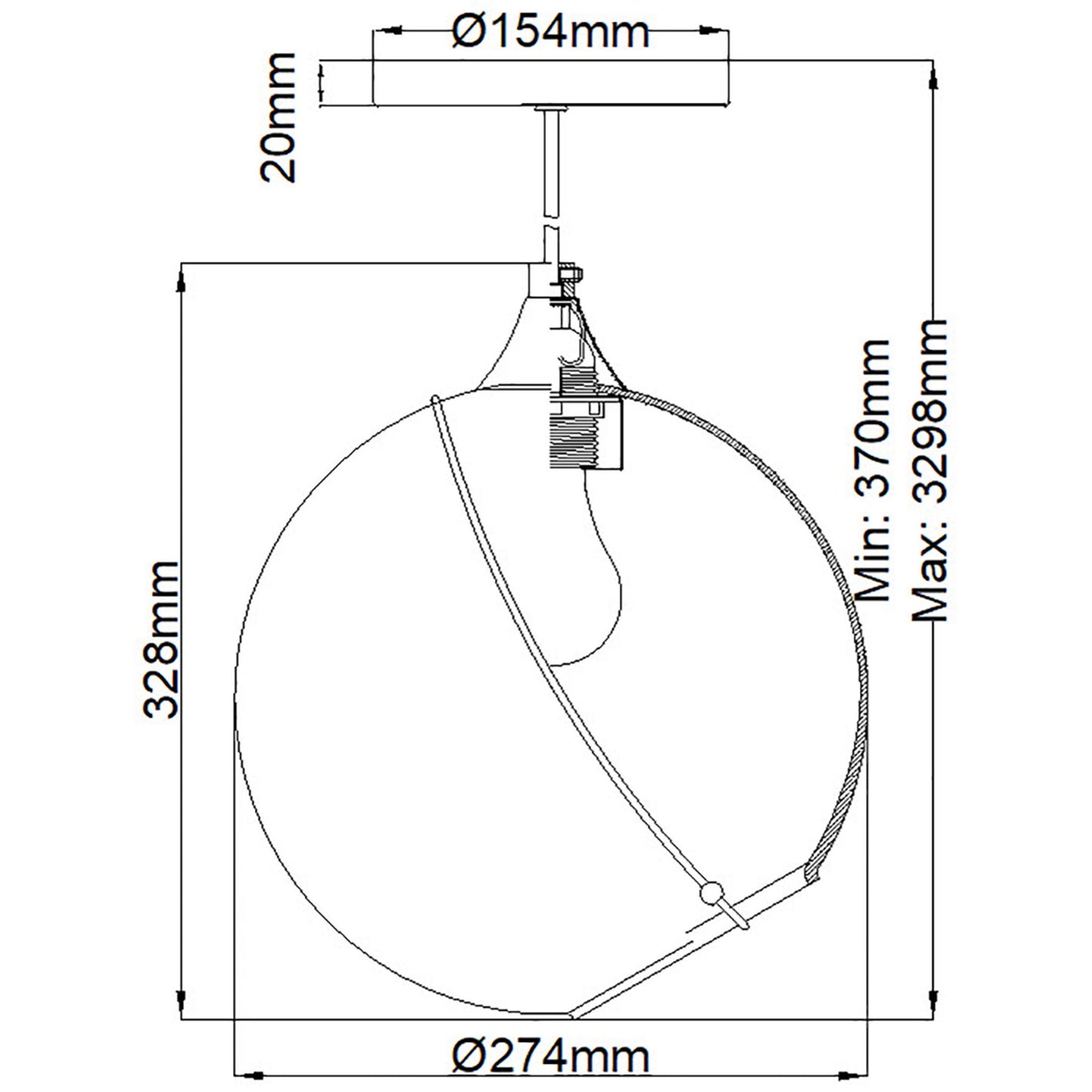 Skye 1-Light Pendant in Heritage Brass