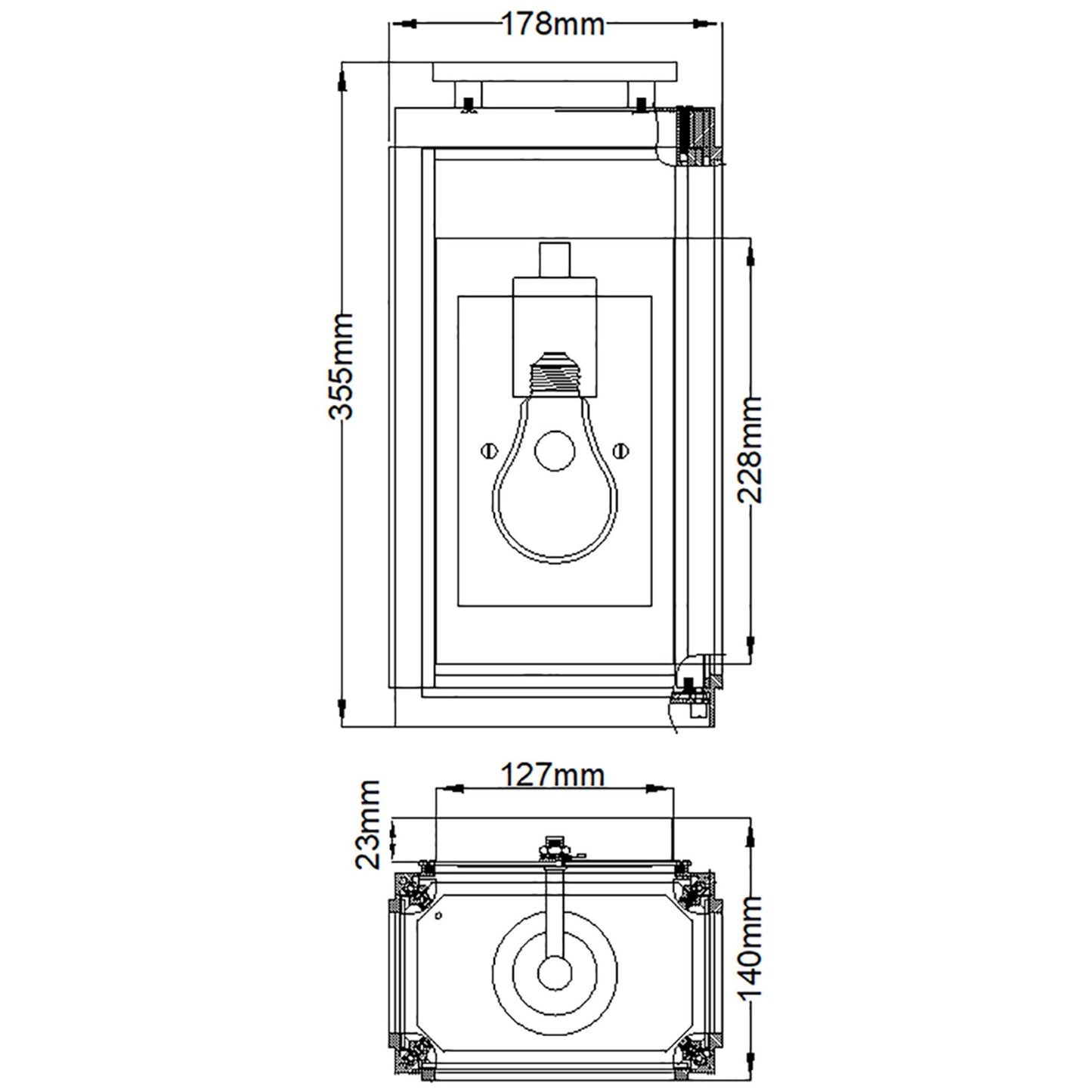 Sutcliffe 1-Light Wall Lantern