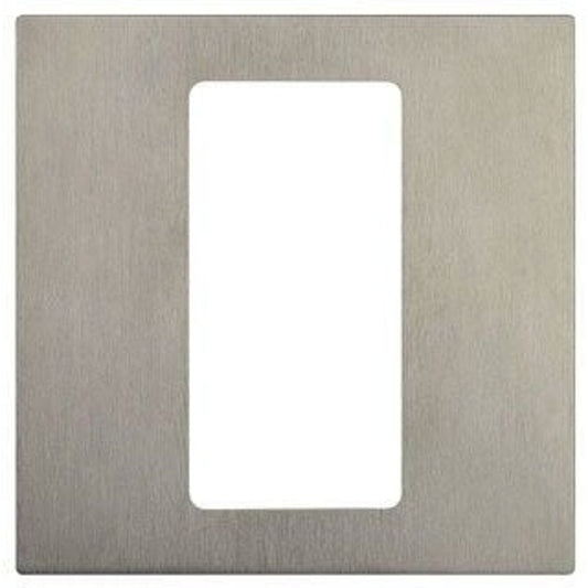 Pico 1 Gang Wall Mounted Faceplate in Satin Nickel