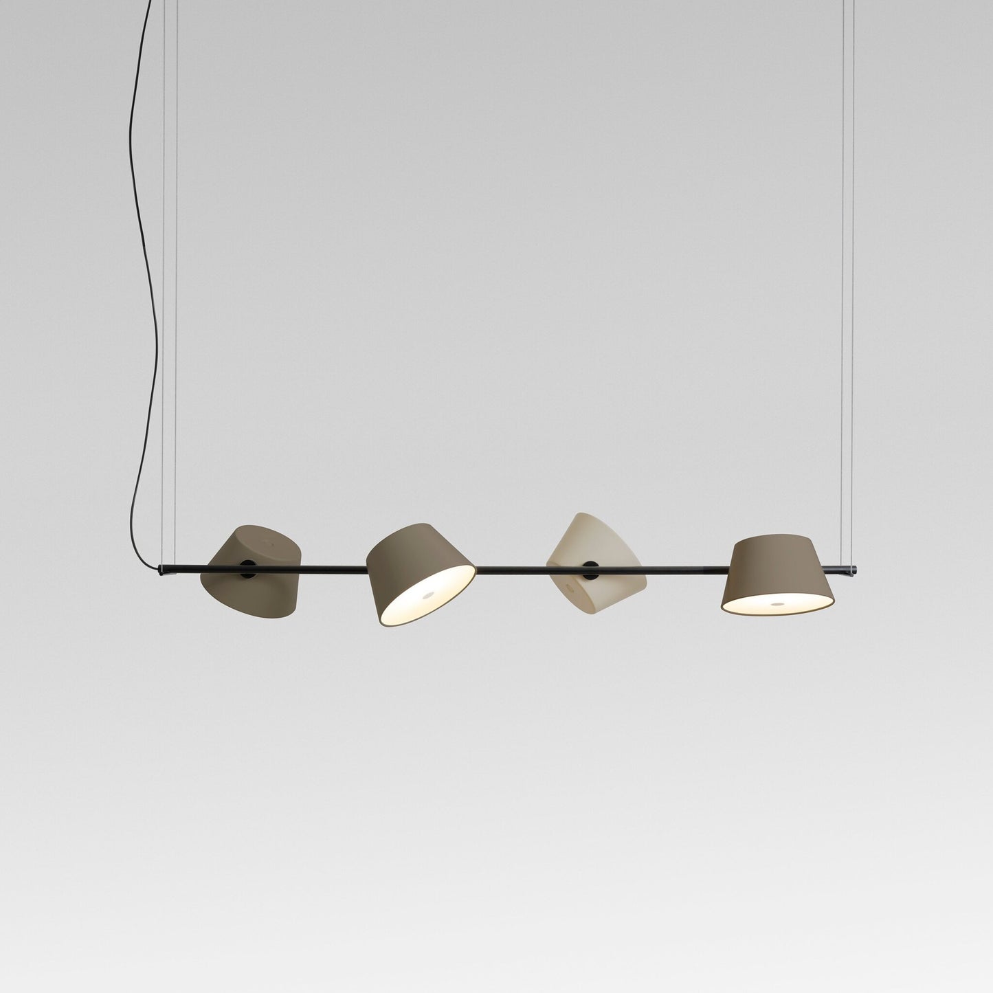 Tam Tam 4 Small Linear Pendant in Black