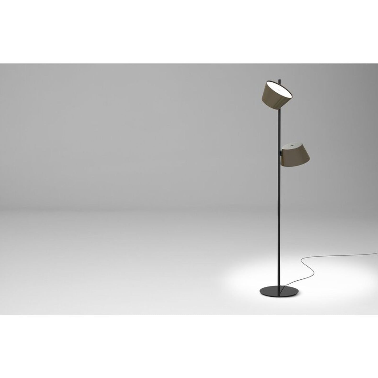 Tam Tam P2 Floor Lamp in Semi-Matt Black