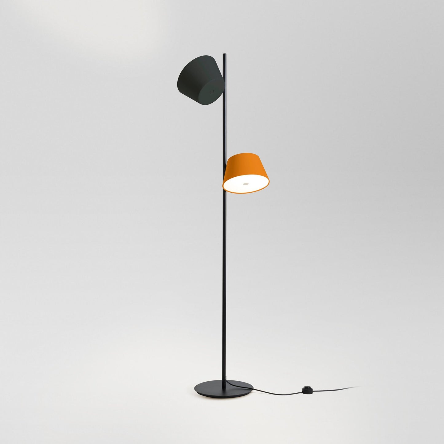 Tam Tam P2 Floor Lamp in Semi-Matt Black