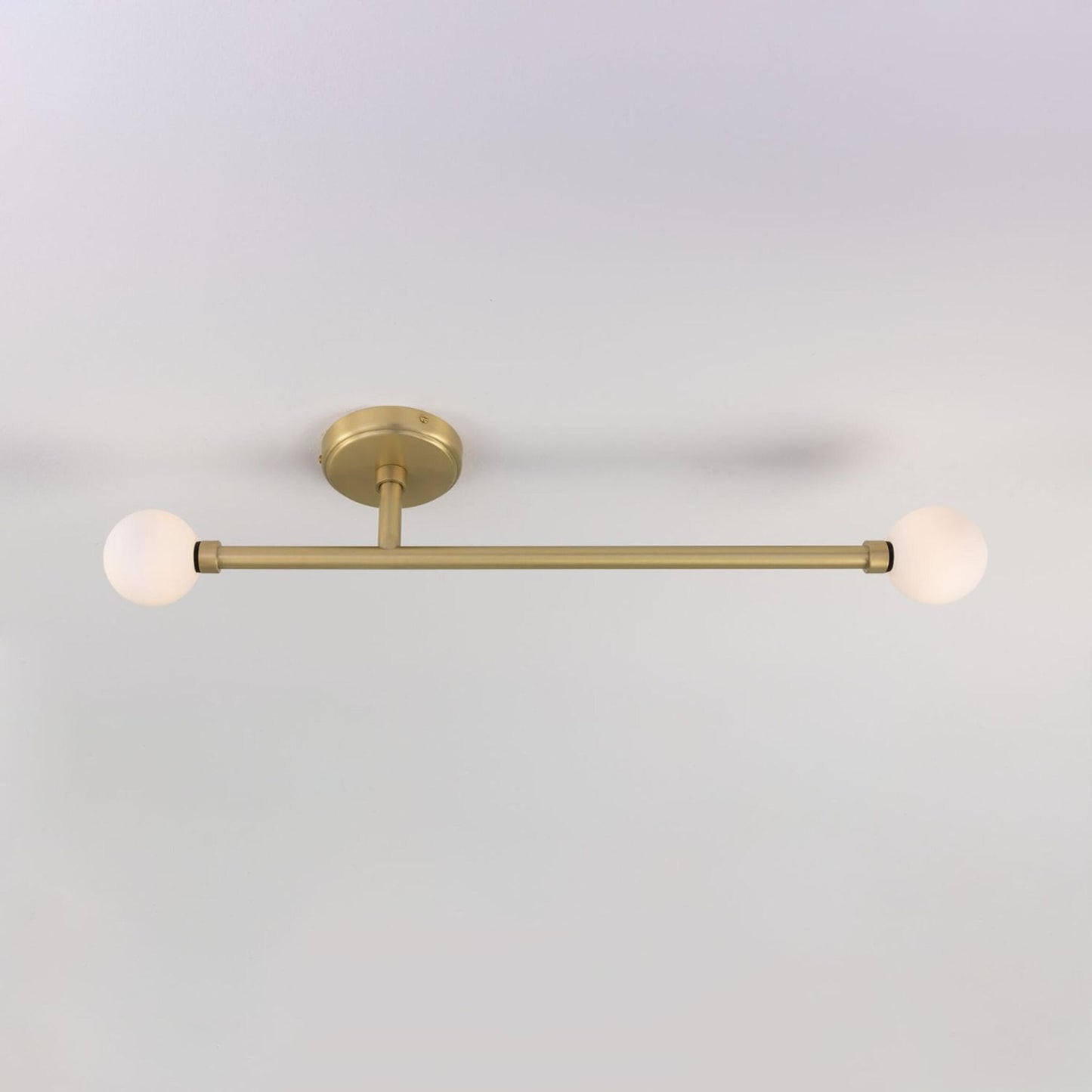 Gunning Double Globe Slim Bathroom Ceiling Light