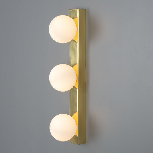 Noelani 3-Globe Glass Bathroom Wall Light