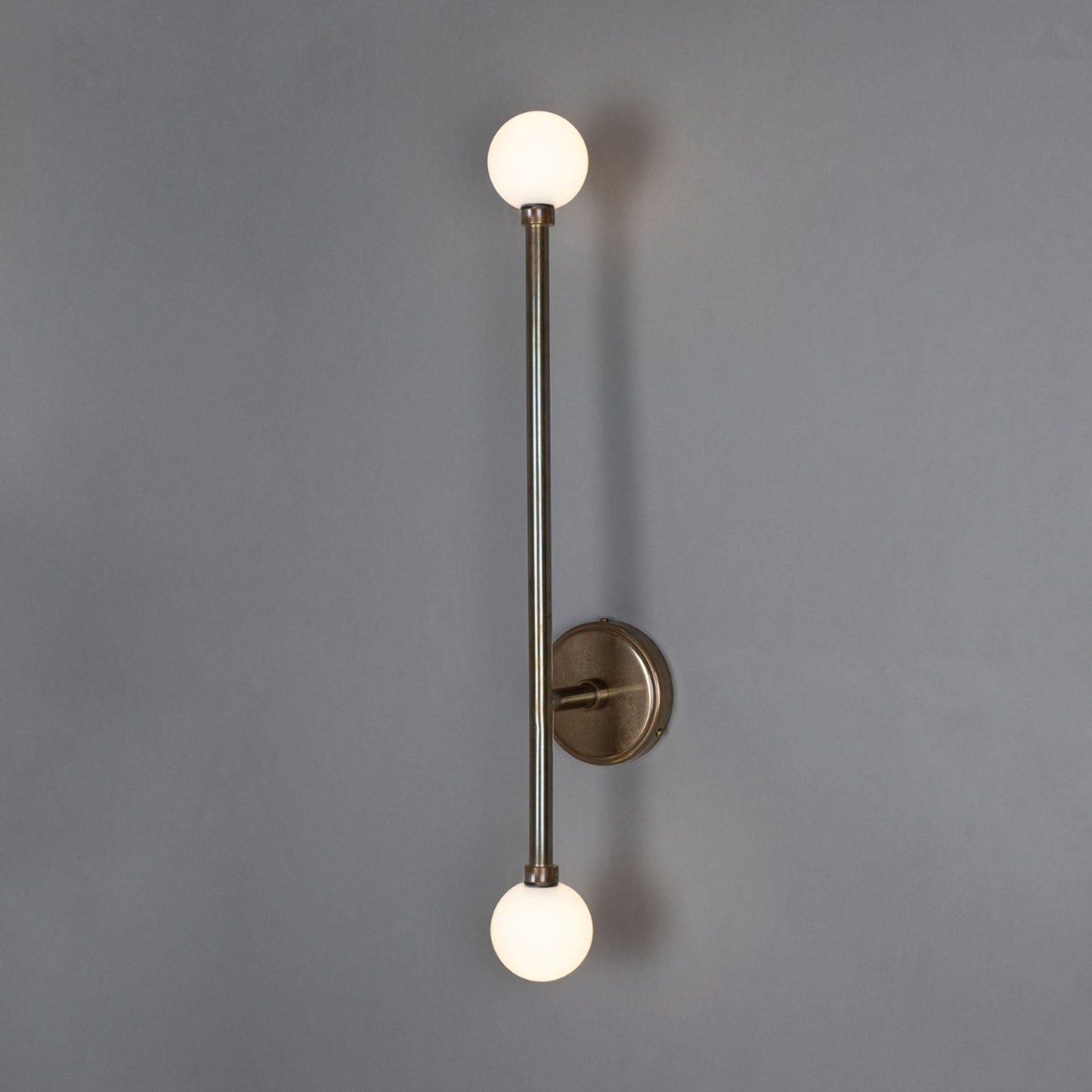 Gunning Double Globe Slim Bathroom Wall Light