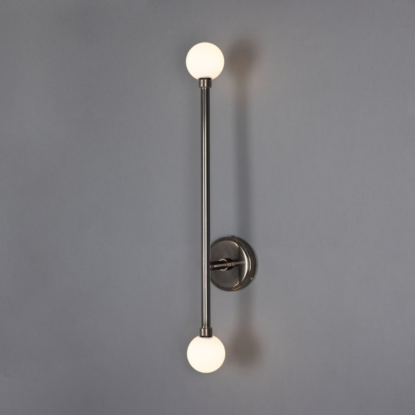 Gunning Double Globe Slim Bathroom Wall Light