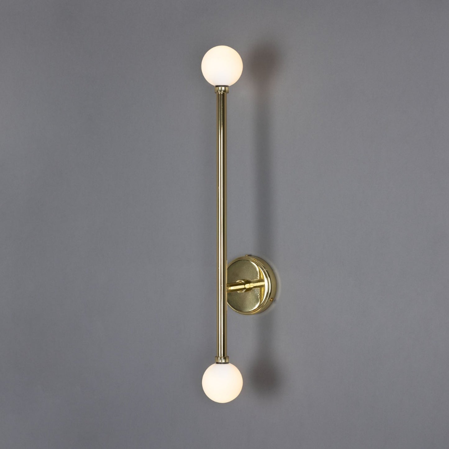 Gunning Double Globe Slim Bathroom Wall Light