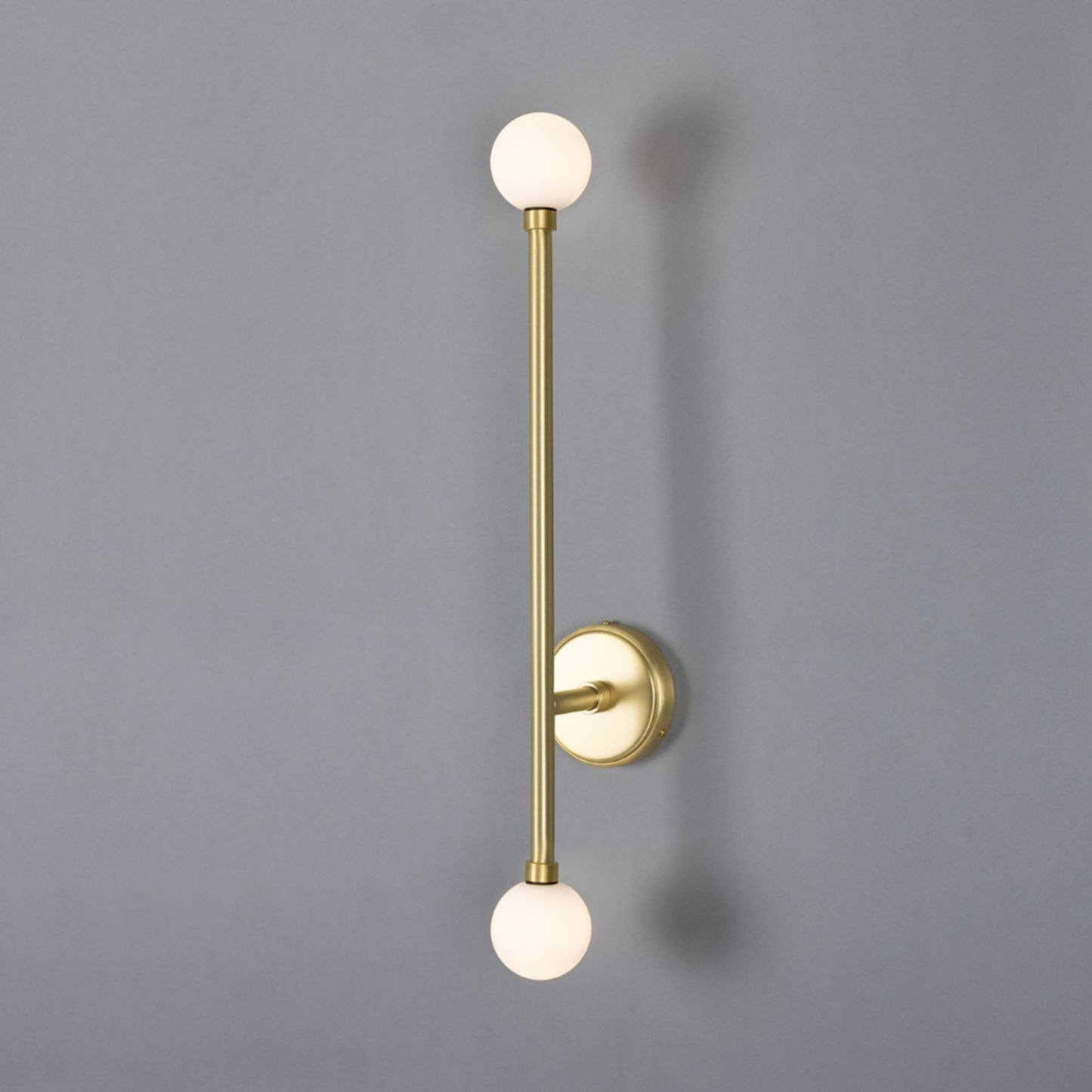 Gunning Double Globe Slim Bathroom Wall Light