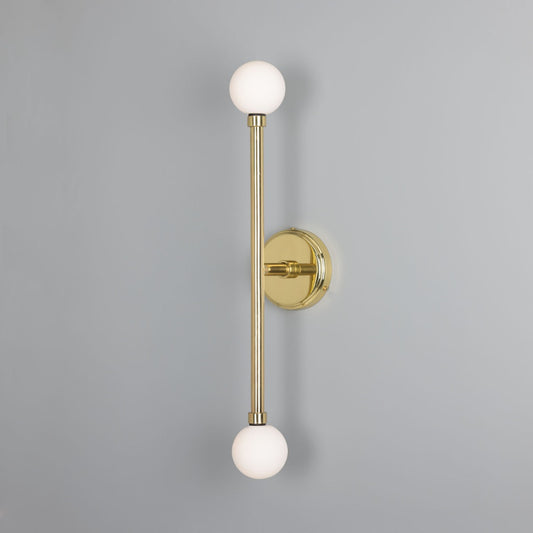 Monto Double Globe Slim Bathroom Wall Light