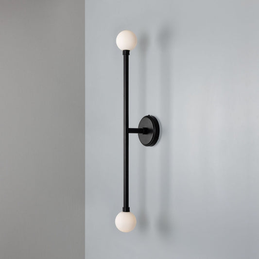 Silverton Double Globe Slim Bathroom Wall Light