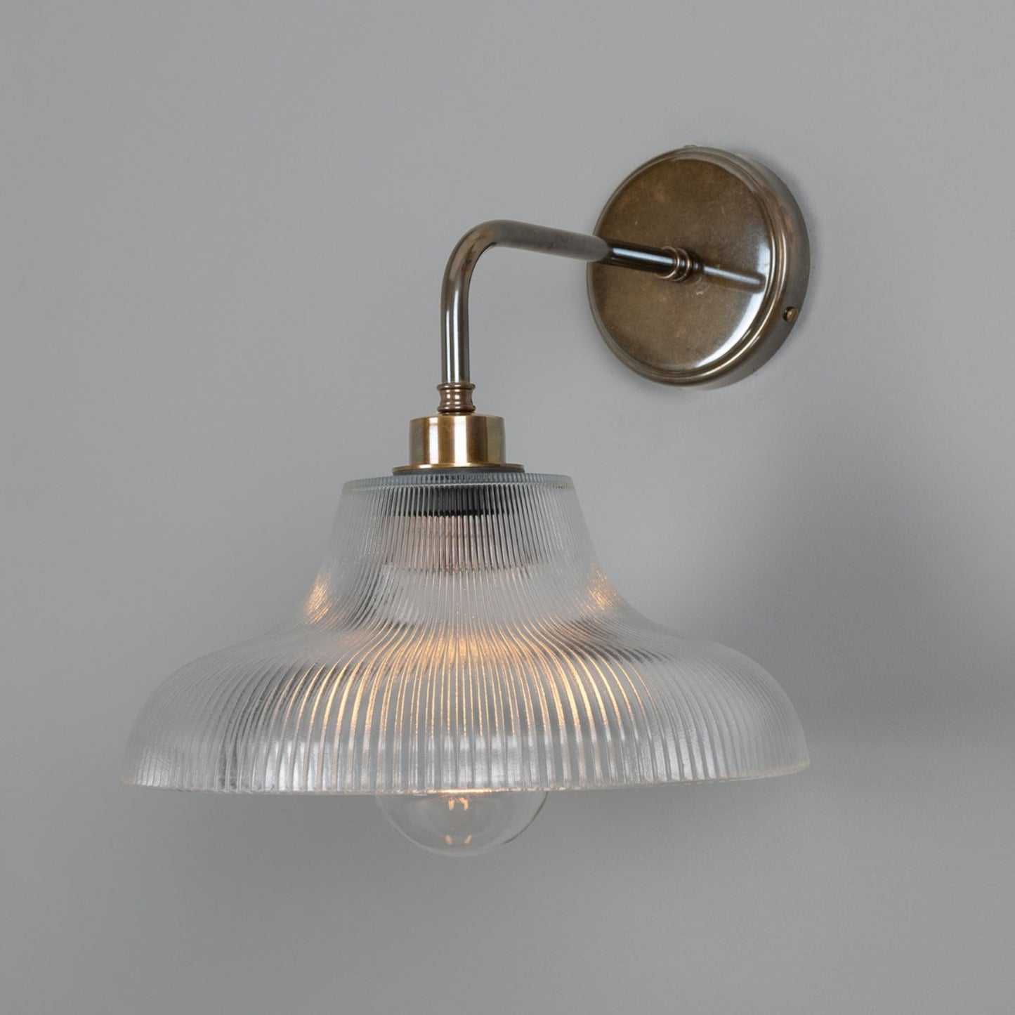 Mono Vintage Railway Glass Bathroom Wall Light