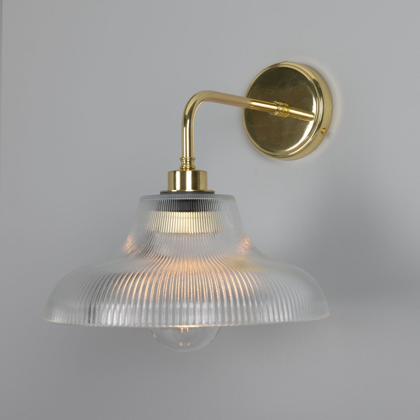 Mono Vintage Railway Glass Bathroom Wall Light