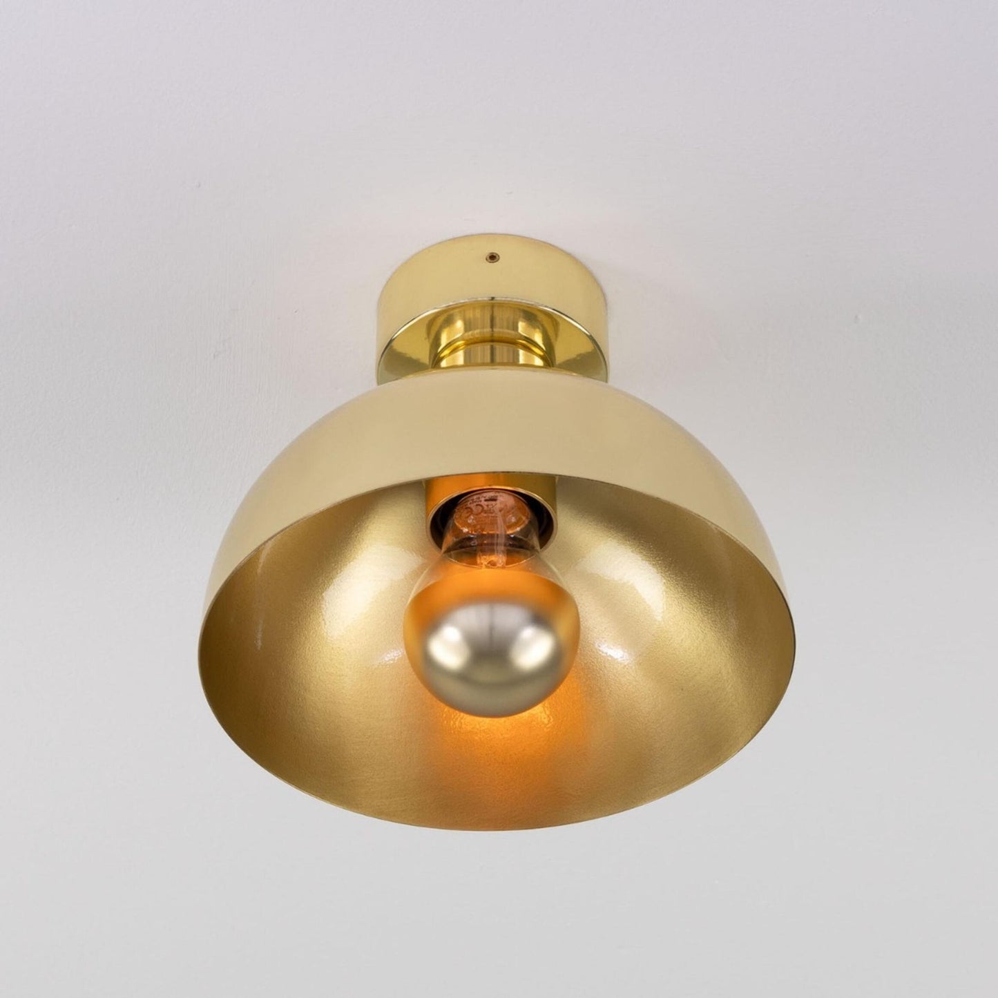 Maua Modern Brass Dome Ceiling Light