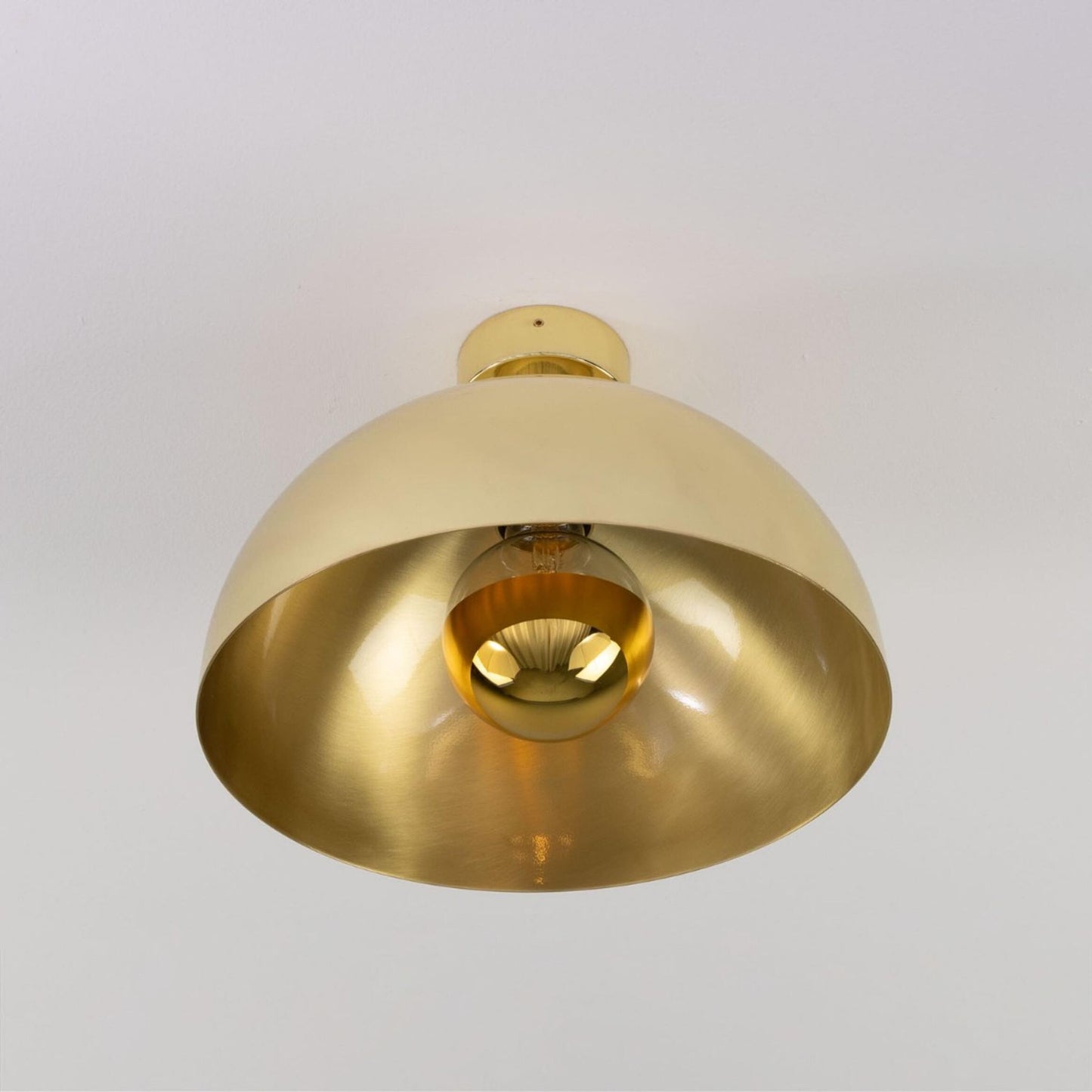 Maua Modern Brass Dome Ceiling Light