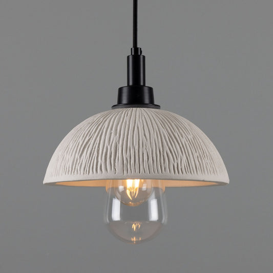 Kingii Ceramic Dome Bathroom Pendant Light